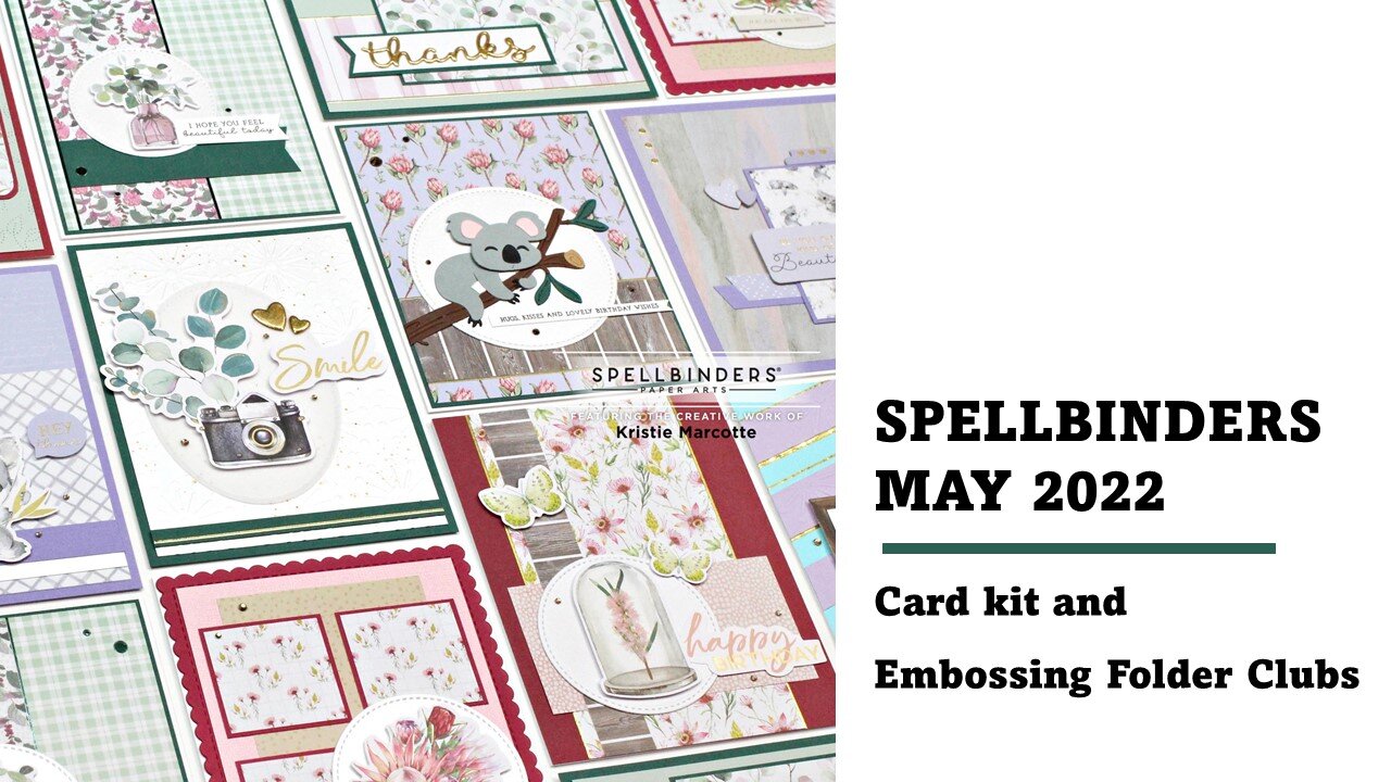 Spellbinders | May 2022 Card kit & Embossing Folder | 20 cards