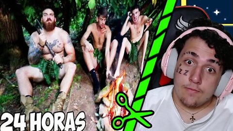 Sobrevivendo 24 Horas na Floresta Tropical! - Léo Muriel React