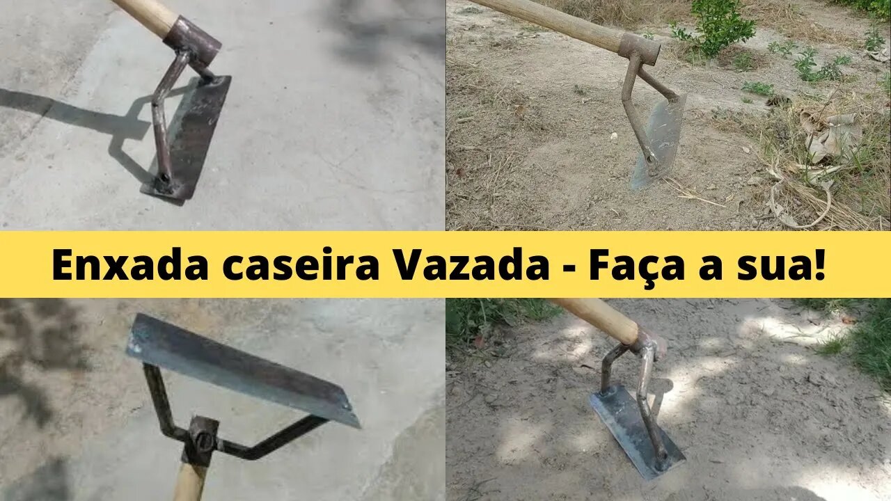ENXADA CASEIRA Vazada feita com peças de Bike e Serrote Velho essa você nunca viu