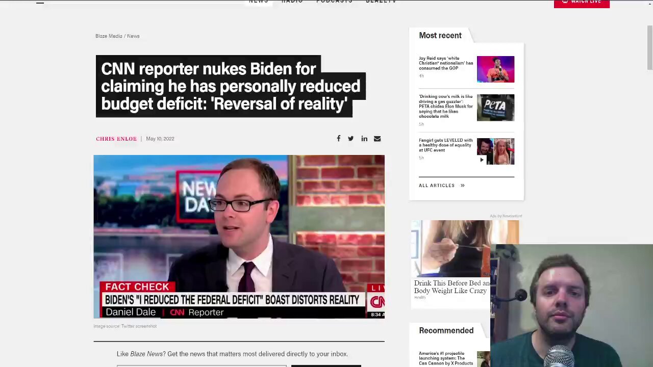 CNN reporter nukes Biden for claiming he reduced budget deficit: 'Reversal of reality'