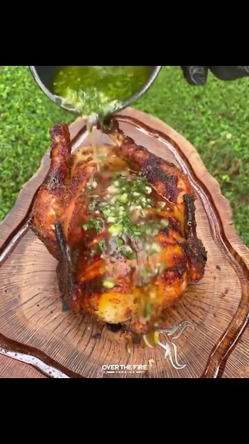 Roasted Chicken With Chilli Sauce 🐓🍗