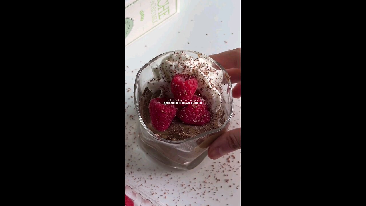 creamy single serve avocado chocolate pudding