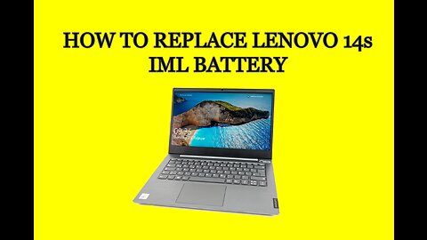 How to replace Lenovo 14s IML Battery (EASY)