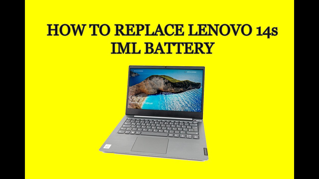 How to replace Lenovo 14s IML Battery (EASY)