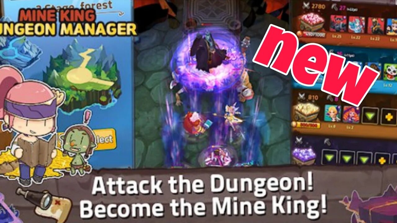 Dungeon Manager : Mine King - GamePlay - New Game for Android