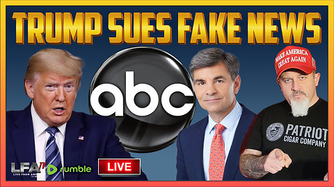 TRUMP SUES FAKE NEWS! | AMERICA FIRST LIVE 3.19.24 3pm EST