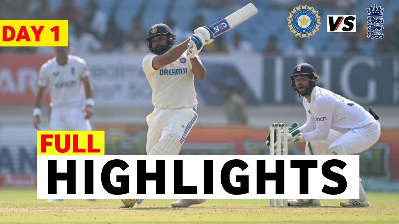 India vs England 3rd Test 2024 Day 1 Highlights | Ind vs Eng