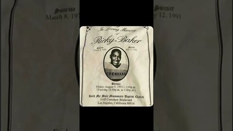 Who remembers the late great Ricky Baker?