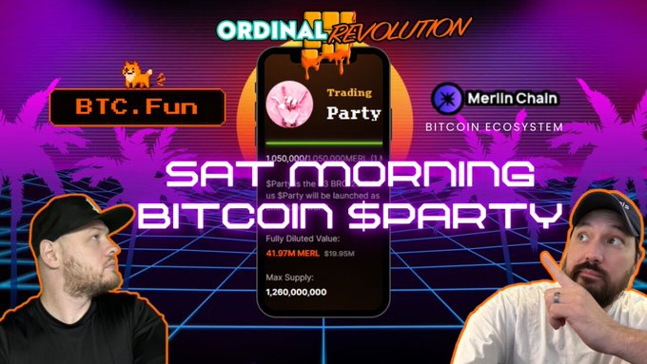 🔥SATURDAY MORNING BITCOIN PARTY 🎉(BTCDOTFUN Launch Turning Heads!)