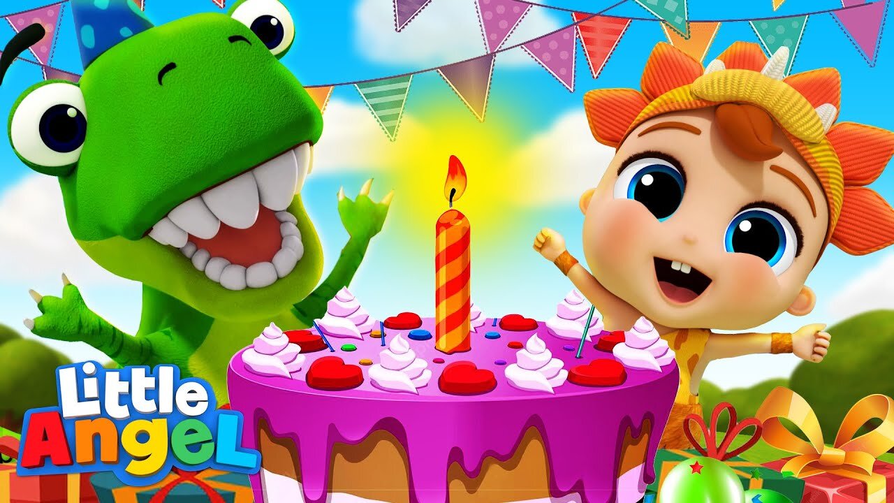 Happy Birthday Song | Little Angel Kids Songs & Nursery Rhymes