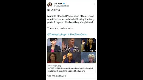 "Selling BABIES?!" democrat Planned Parenthood's SHOCKING Contract Exposes Organ Harvesting Network