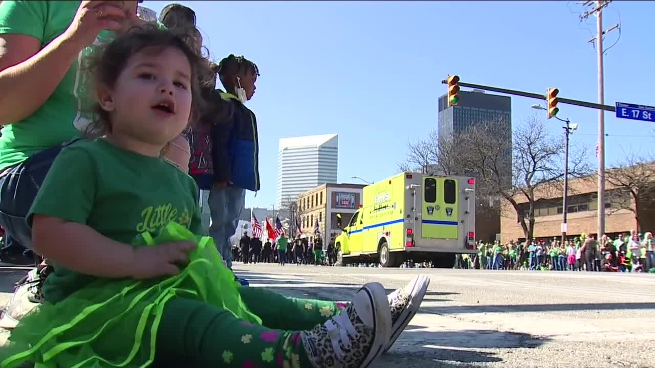 After two-year hiatus, thousands turn out for Cleveland St. Patrick's Day Parade