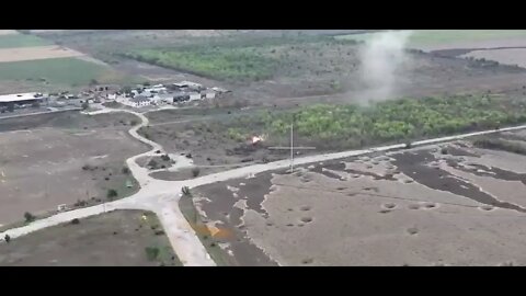 An artillery attack on the positions of the Armed Forces of Ukraine.