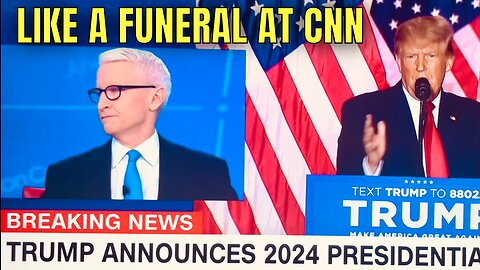 You could hear a Pin Drop at CNN after Trump announced 2024 Run!