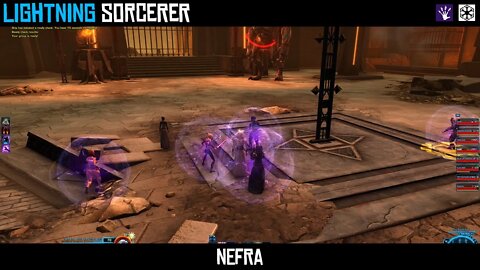 SWTOR Operation | Dread Fortress | Level 75 DPS Lightning Sorcerer | Nefra | Story Difficulty