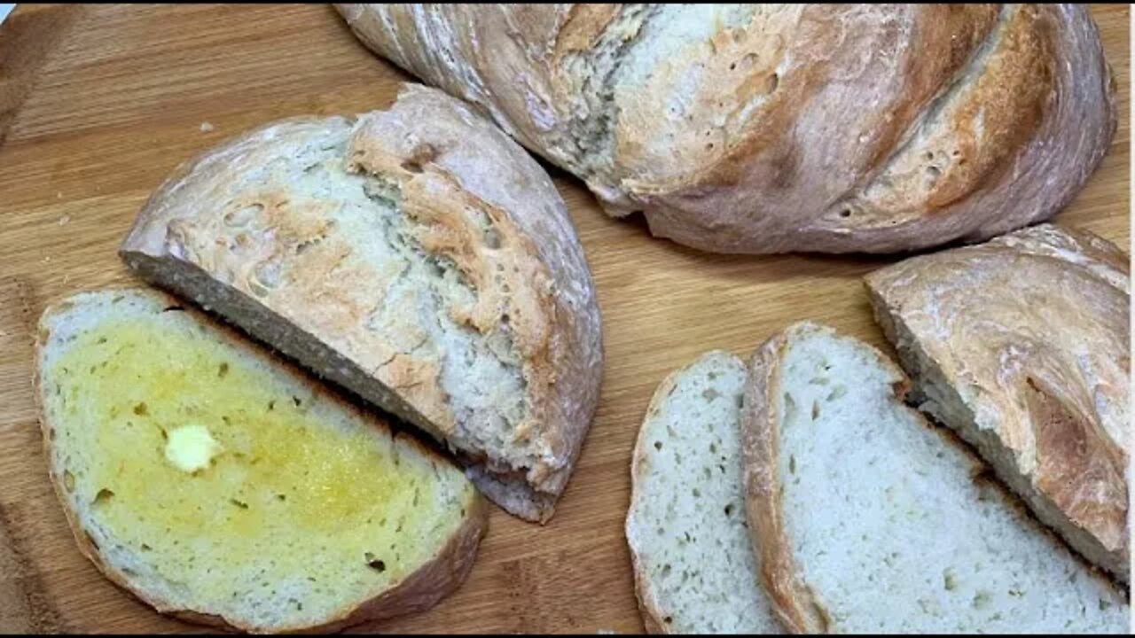 3 HOUR NO KNEAD BREAD!! EASY HOME BAKED BREAD RECIPE!!