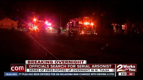 Series of house fires in west Tulsa point to arson