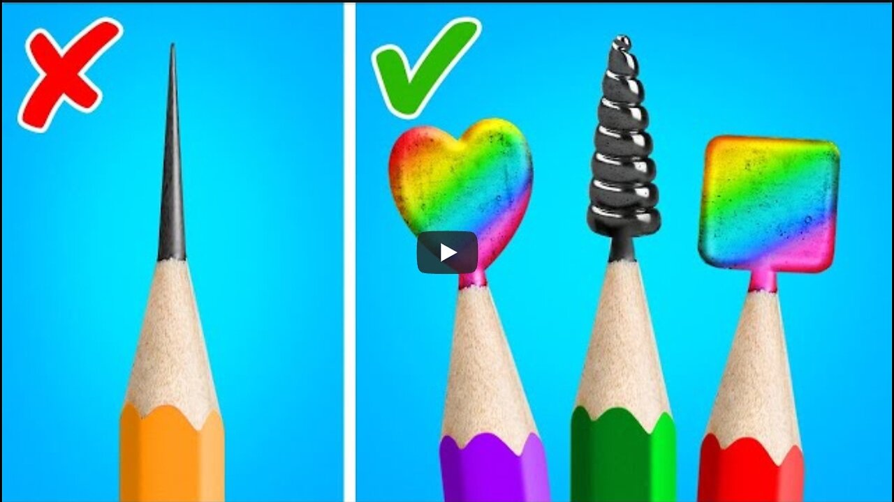 Incredible Art Tricks and School Hacks That Will Make Your Day Brighter