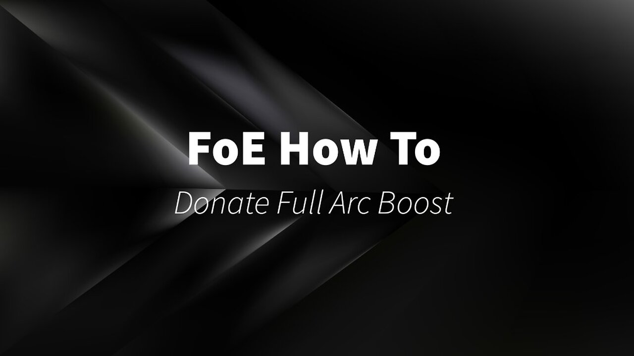 Donating Full Arc Boost