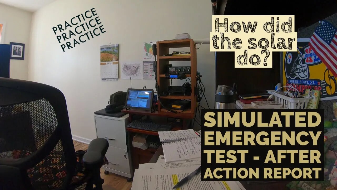 Simulated Emergency Test - Recap. Solar report.