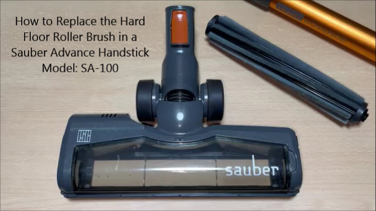 How to Replace the Hard Floor Roller Brush in a Sauber Advance Handstick Vacuum Cleaner