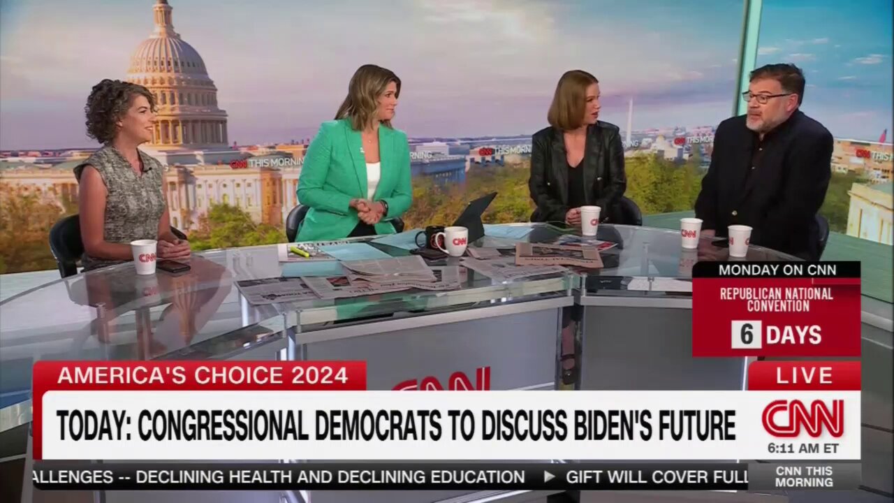 On CNN, Jonah Goldberg Tells Ex-Biden Aide It's 'Lunatic' To Keep The President In Power!