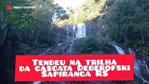 Trilha até CASCATA dentro do Camping família Deberofski - Sapiranga/RS - #turismo #camping #ferias