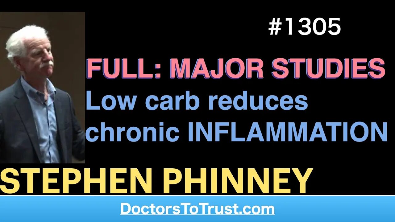 STEPHEN PHINNEY| FULL: MAJOR STUDIES Low carb reduces chronic INFLAMMATION