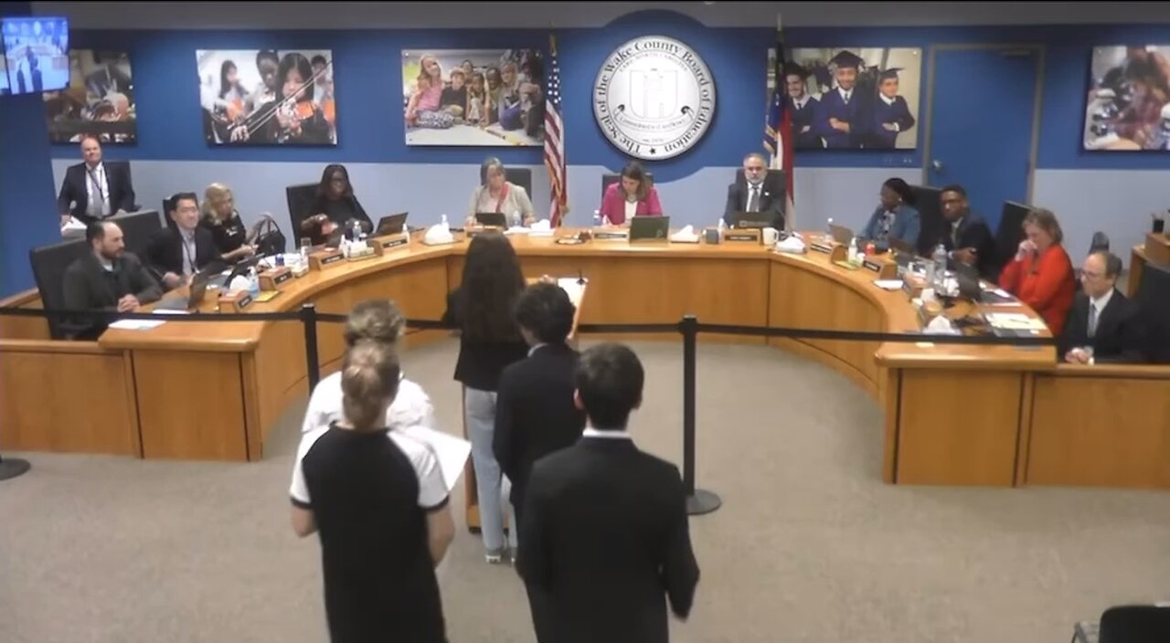 Brainwashed Students Discuss Gun Violence At Wake School Board