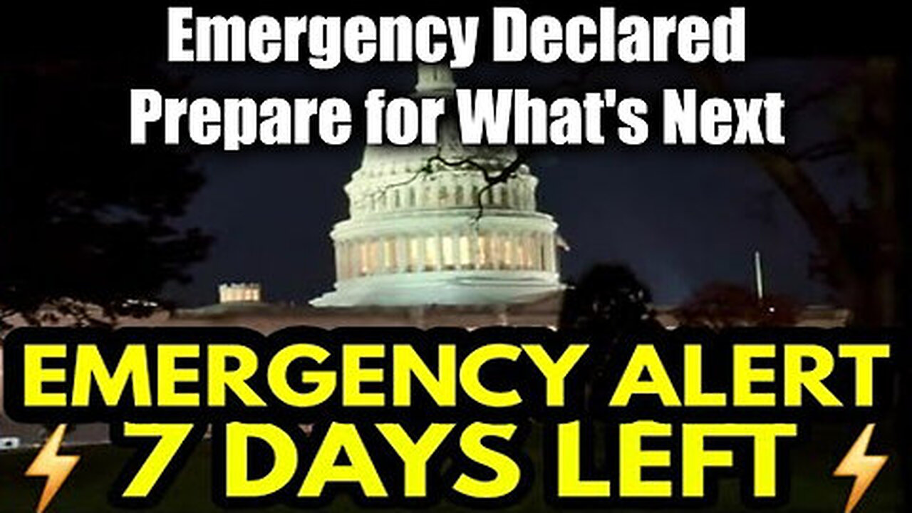 Emergency Declared - Prepare for What's Next