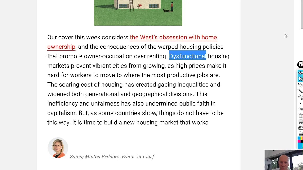 The Economist Bolshevik agenda wants you as Perpetual Tenant, forgets Gold in $ demise