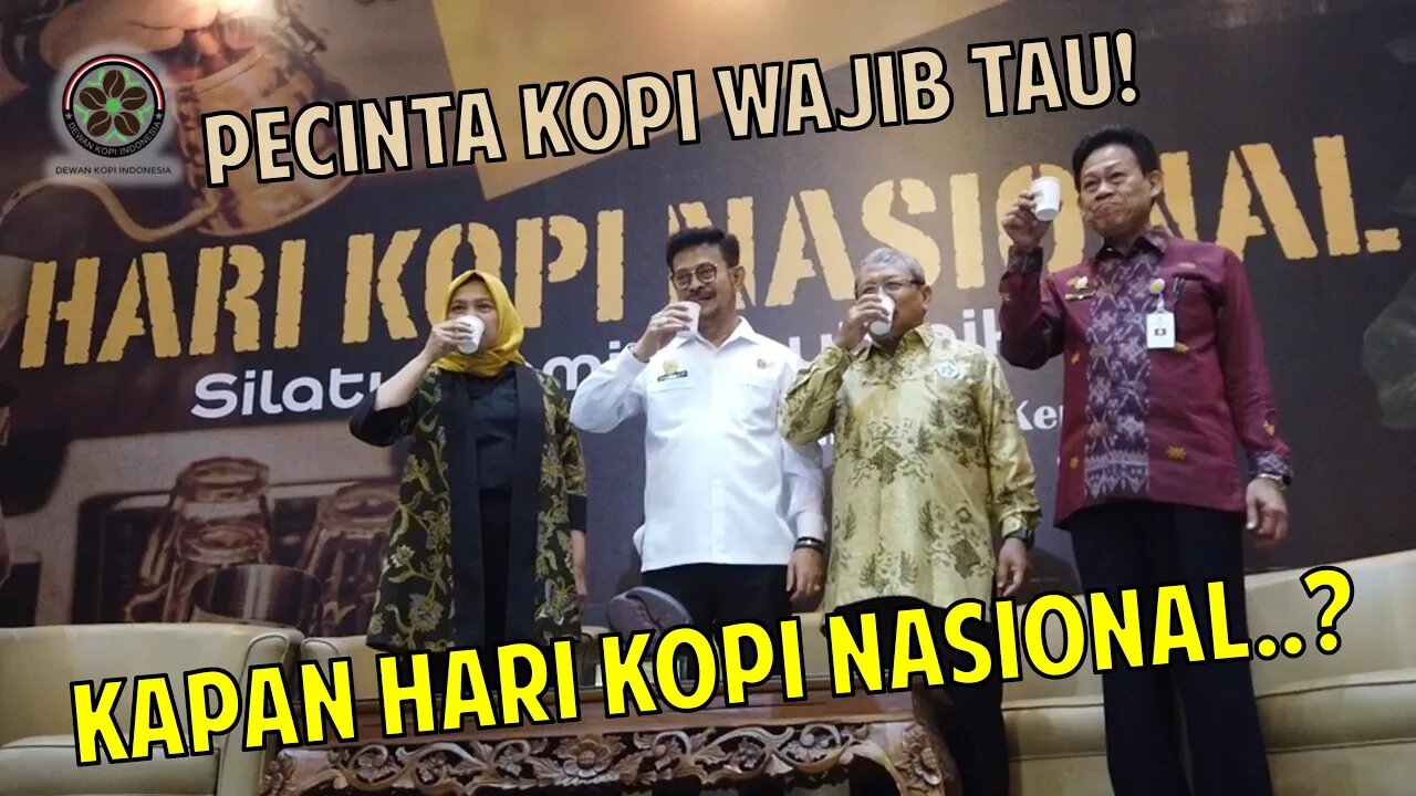 Ngopi Bareng Pak Menteri di Acara HUT Hari Kopi Nasional