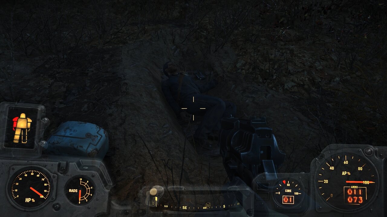 I found a semi-dead dirty postman (Fallout 4)