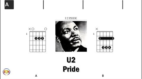 U2 Pride - (Chords & Lyrics like a Karaoke) HD