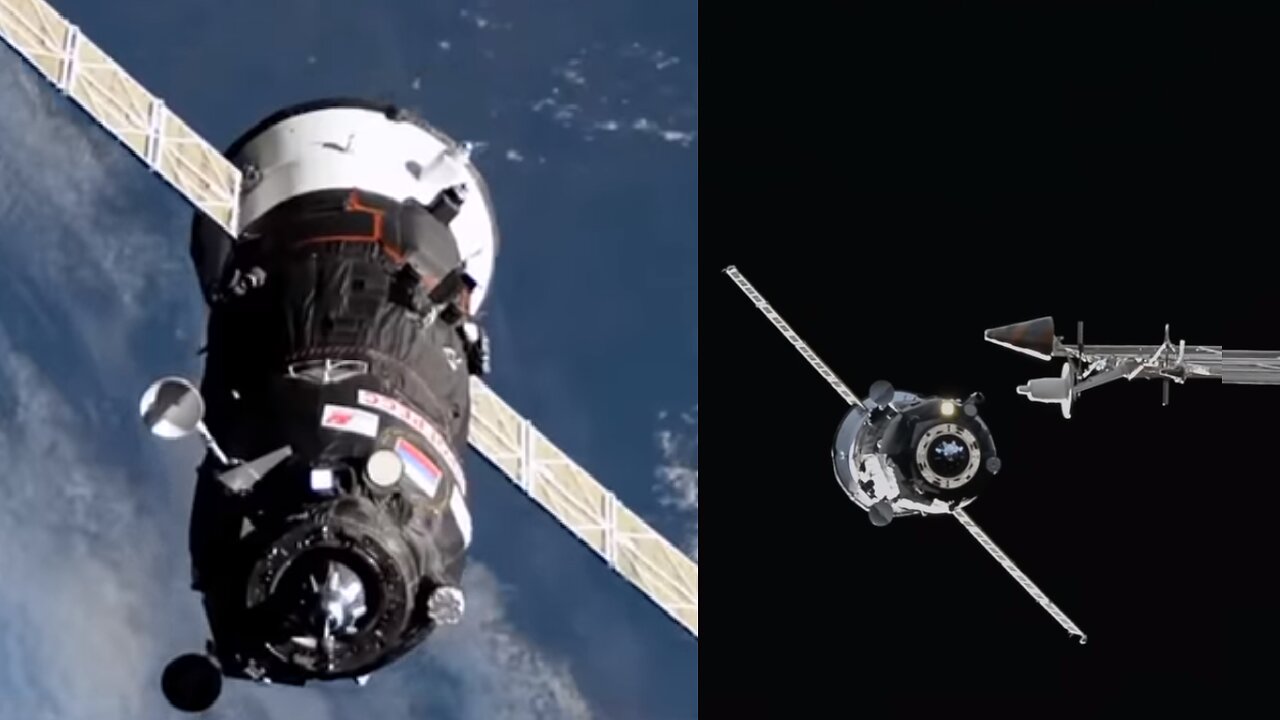 Cargo Ship Docks to Space Station Expedition 69 Progress 85