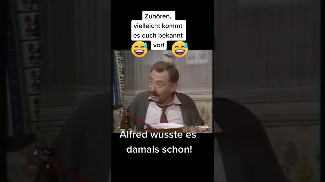 Alfred hat es schon damals gewusst !