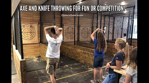 Axe And Knife Throwing For Fun Or Competition!