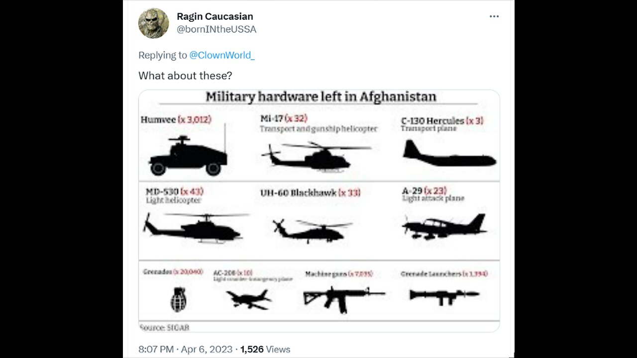 KIRBY: "This idea is just ludicrous! That we left millions of dollars of stuff in Afghanistan?!