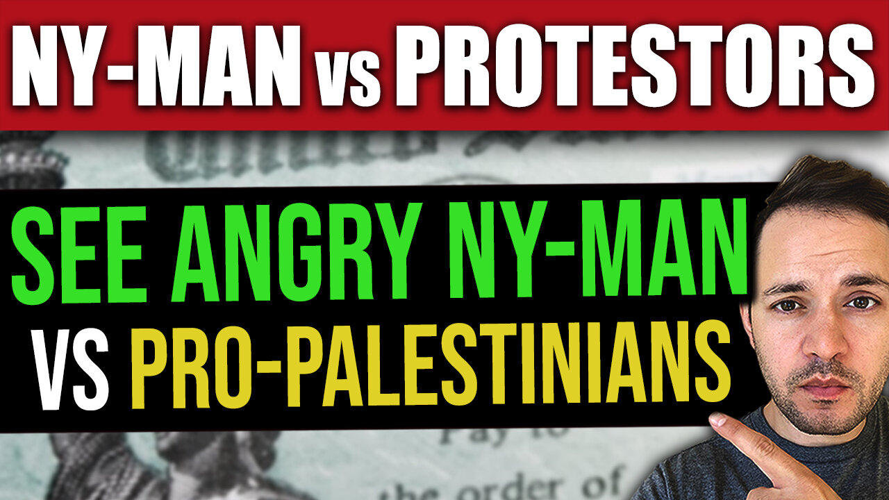 BREAKING: See Angry NY Man Remove Pro-Palestinian Protestors… “I HAVE A DAUGHTER IN BROOKLYN”