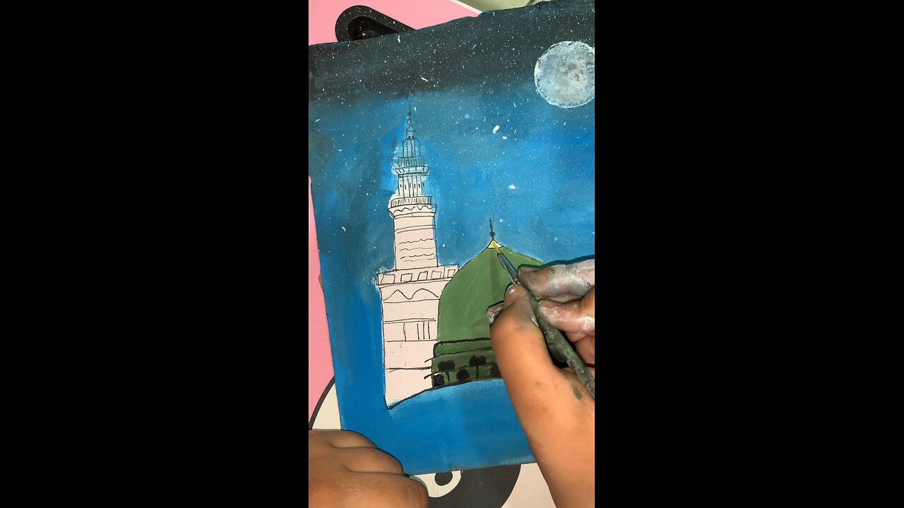 Medina painting￼ so please support me and like this video￼￼
