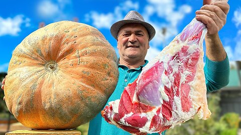 Lamb Leg Cooked Uniquely in PUMPKIN - Can You Watch This Without Getting Hungry?