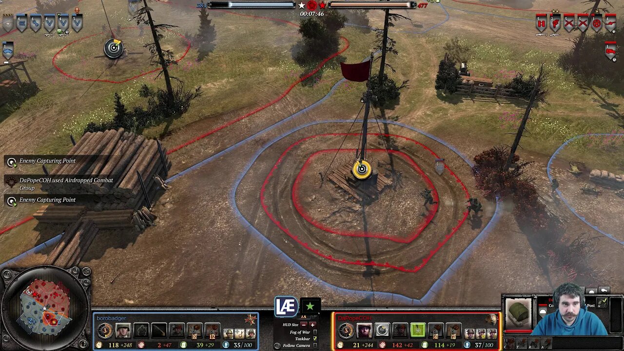 Borobadger (Ost) vs DaPopeCOH (USF) || Company of Heroes 2