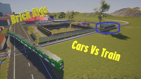 Brick Rigs - Train Vs Cars #1