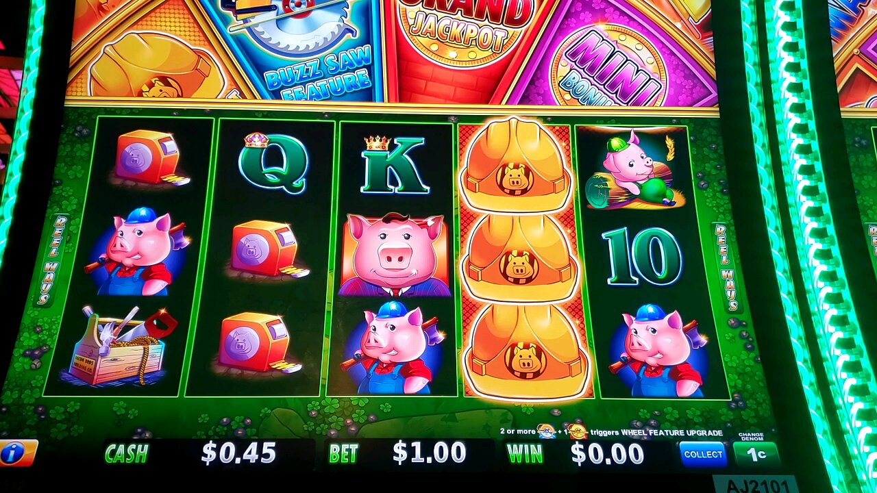 HUFF N' EVEN MORE PUFF slot machine, sometimes is better just to walk away after the 1st bonus 😅😭