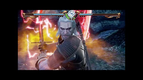 Soulcalibur VI: Geralt (Color 1) vs Cervantes - 4K No Commentary