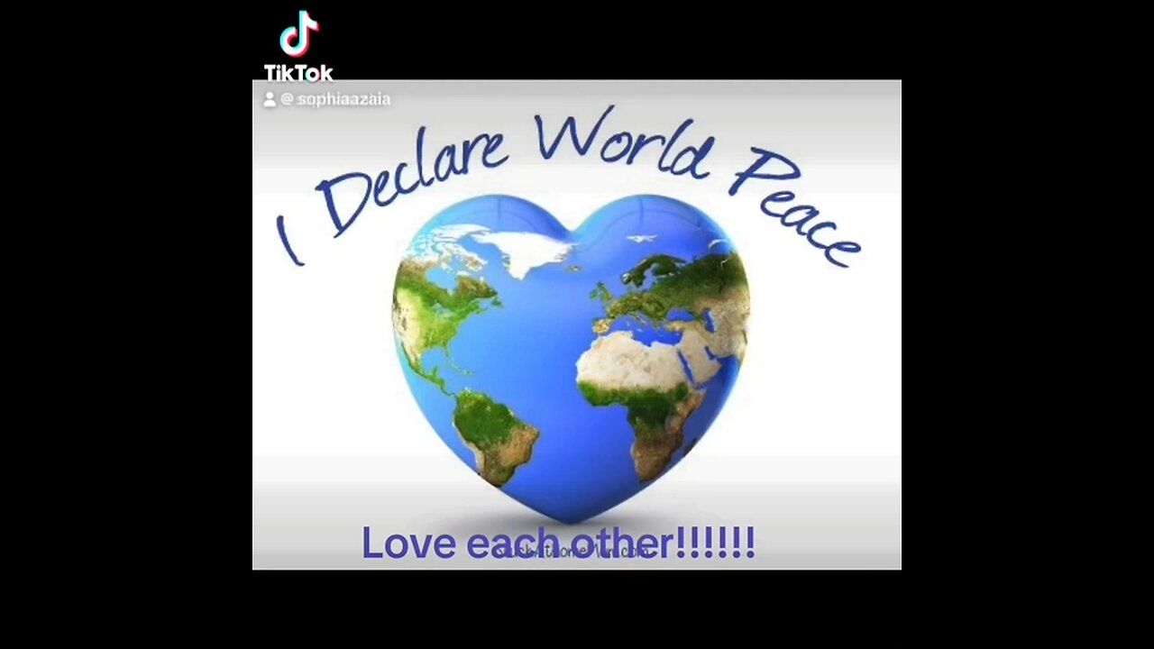 Stop war and declare peace, let’s all be peaceful