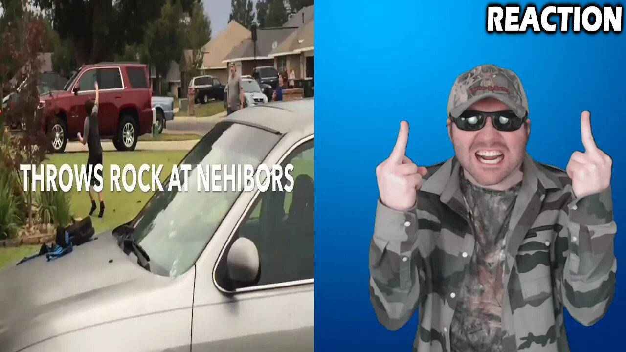 Kid Goes Crazy, Smashes Car Windows, Throws Rocks At Neighbors & Gets Arrested After REACTION (BBT)