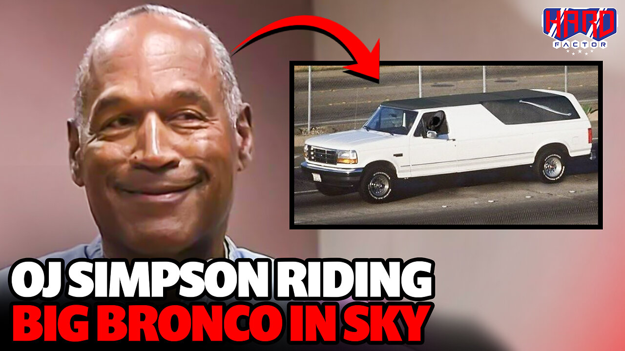 OJ Simpson Riding Big Bronco in Sky