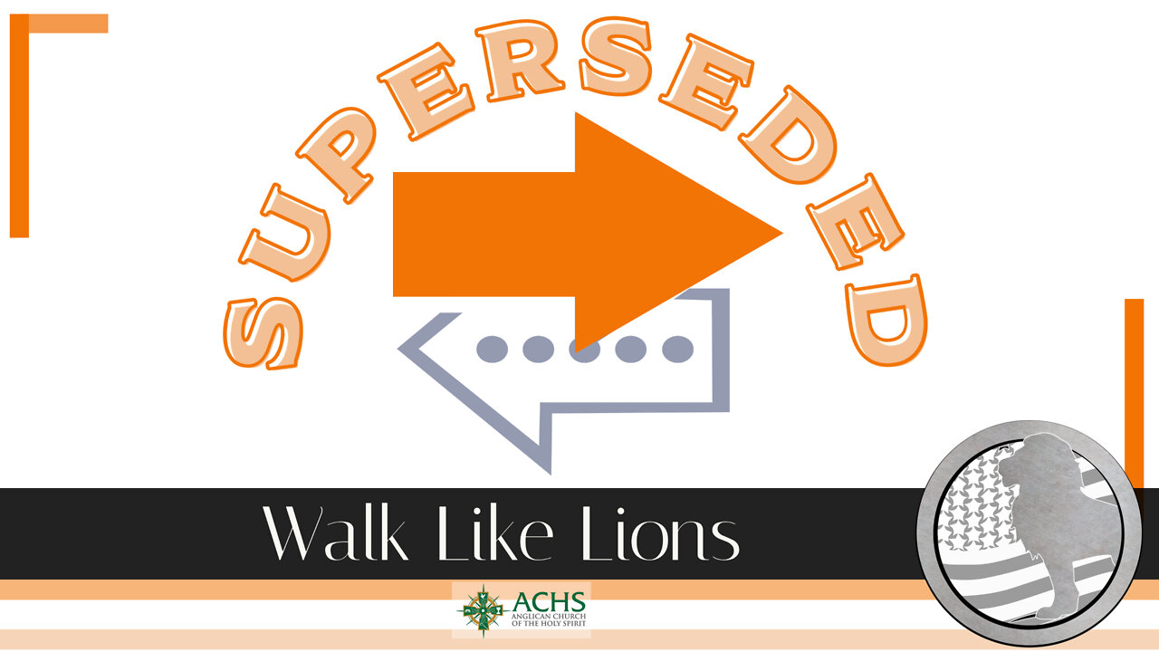 "Superseded" Walk Like Lions Christian Daily Devotion with Chappy April 27, 2022