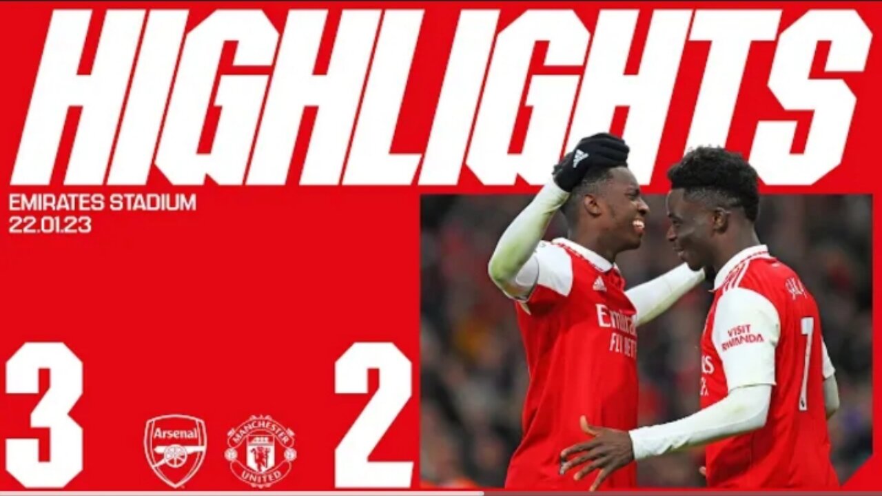 HIGHLIGHTS | Arsenal vs Manchester United (2-3) | Nketiah (2), Saka